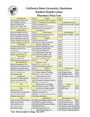 priceline pharmacy price list.